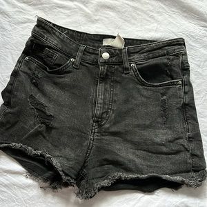 H&M black denim/jean shorts